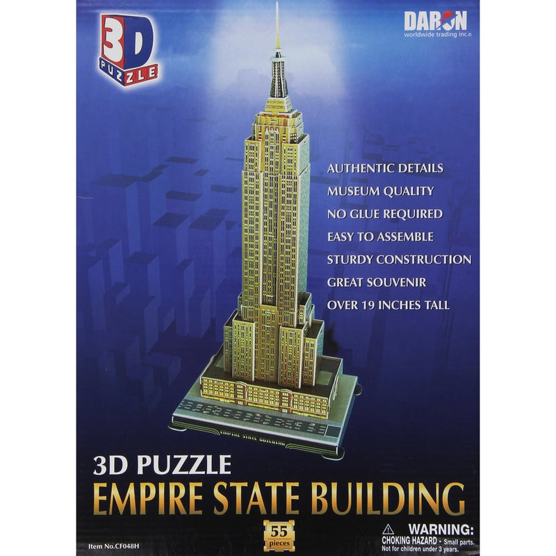 Daron Empire State Building 3D Puzzle, 55-Pieces