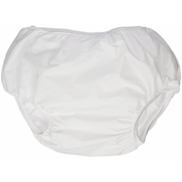 Dappi Waterproof 100% Nylon Diaper Pants, 2 Pack, White, Small