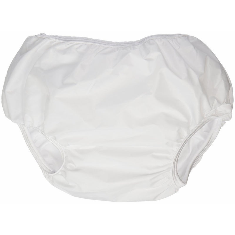 Dappi Waterproof 100% Nylon Diaper Pants, 2 Pack, White, Small