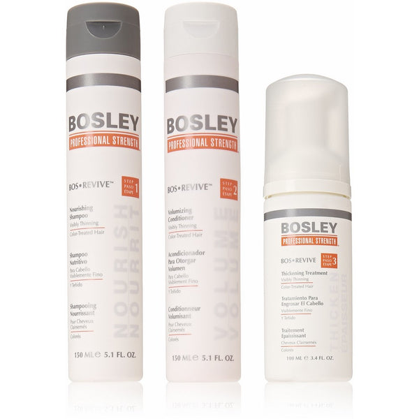 Bosley Professional Strength Bosrevive 3 Piece Starter Pack For Color-Treated Hair