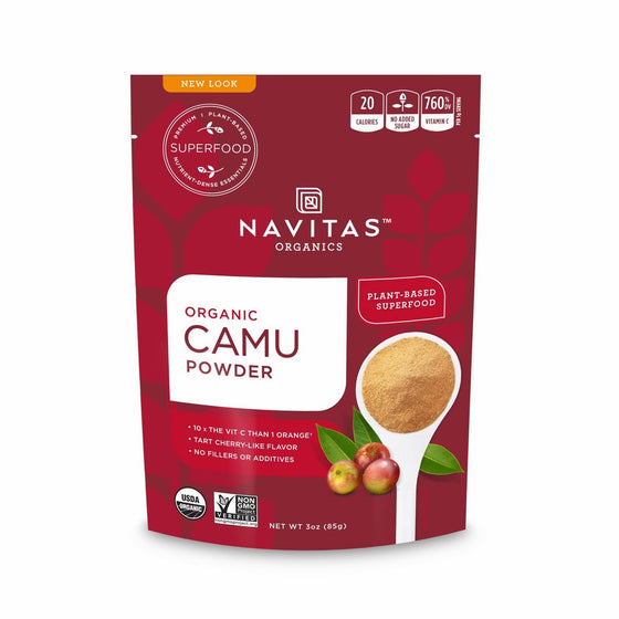 Navitas Organics Camu Camu Powder, 3 oz. Bag — Organic, Non-GMO, Gluten-Free