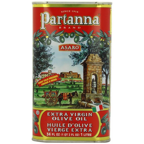 Partanna Extra Virgin Olive Oil, 34-Ounce