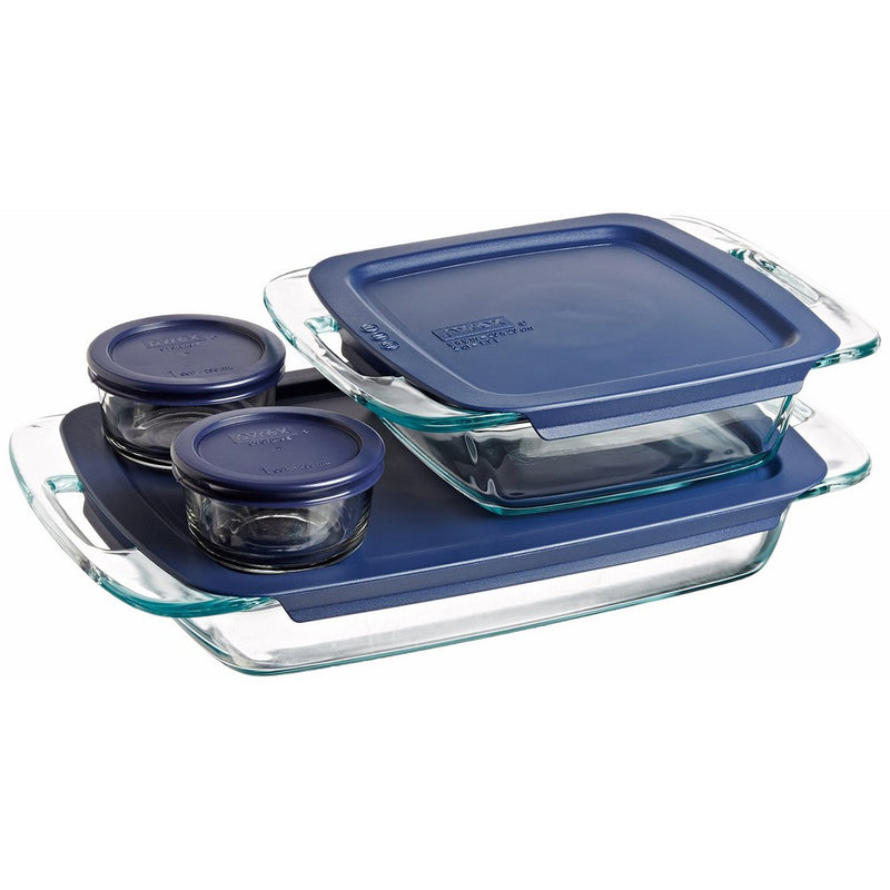 Pyrex Easy Grab Glass Bakeware and Food Storage Set (8-PieceBPA-free)