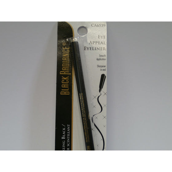 Black Radiance Retractable Eye Appeal Pencil, Sparkling Black, 0.008 Ounce