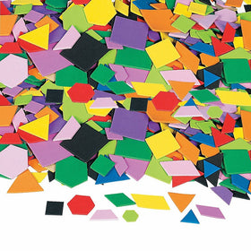 Fun Express Geometric Self-Adhesive Foam Shapes - 1000 Pieces