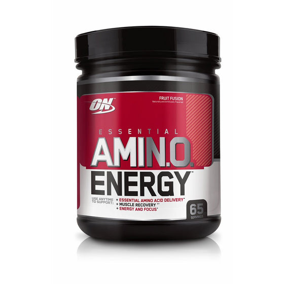 Optimum Nutrition Amino Energy, Fruit Fusion, Preworkout and Essential Amino Acids with Green Tea and Green Coffee Extract, 65 Servings