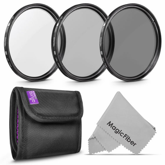 77MM Altura Photo Professional Photography Filter Kit (UV, CPL Polarizer, Neutral Density ND4) for Camera Lens with 77MM Filter Thread Filter Pouch