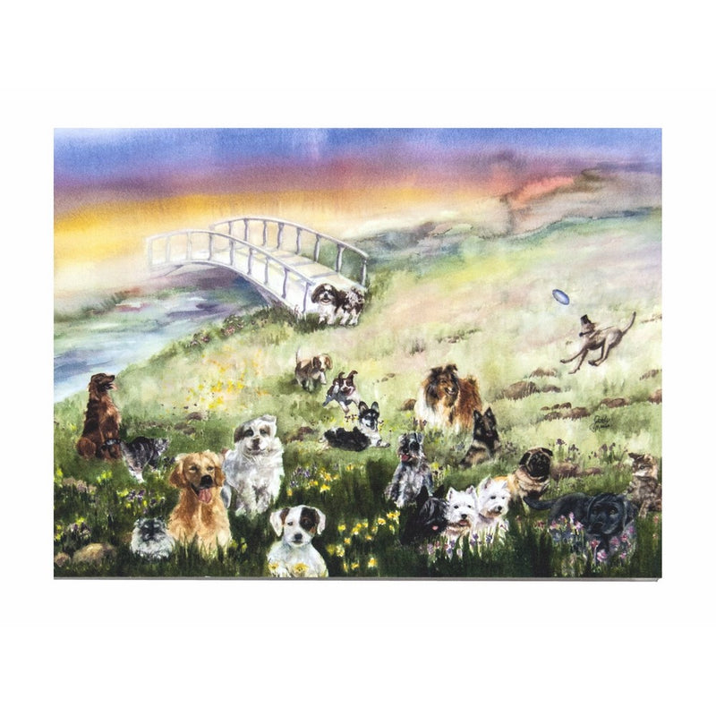 Rainbow Bridge Pet Sympathy Card for Dog