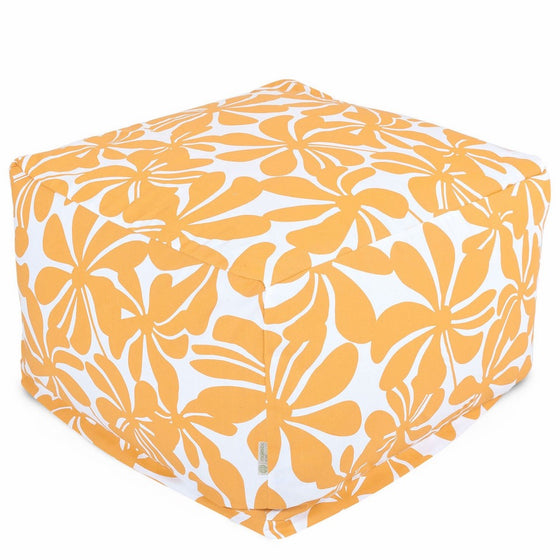 Majestic Home Goods Yellow Plantation Ottoman, Large