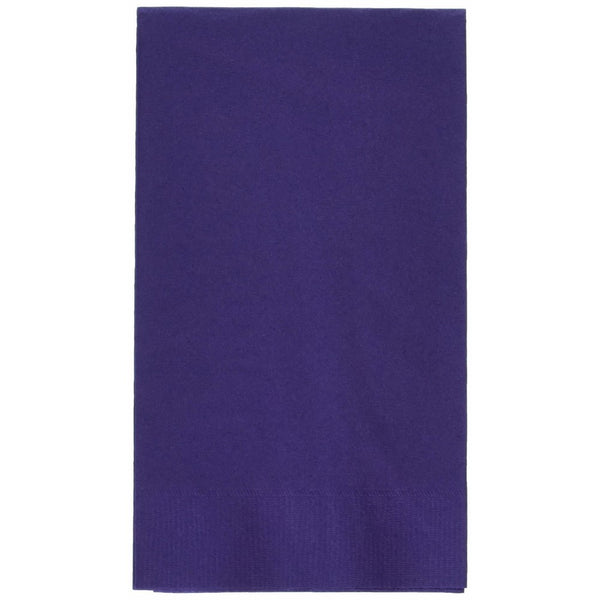 Amscan Big Party Pack Durable Guest Towels Tableware, 40 Pieces, Made from Paper, New Purple, by