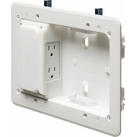 Arlington TVL508-1 Low Profile TV Box for Shallow Walls, 8-inch x 5-inch Box, 1/2-inch or 5/8-Inch Drywall, 1-Pack