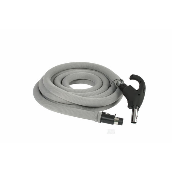 Cen-Tec Systems 99713 Central Vacuum 35 Foot Universal Connect Low Voltage Hose with Hose Sock and Button Lock Stub Tube