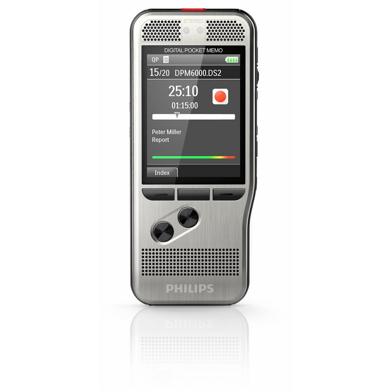 Philips DPM6000 Digital Pocket Memo Voice Recorder with Push Button Operation