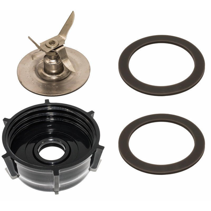 Blendin Ice Crusher Blade with Replacement Jar Base Cap, 2 Rubber O Ring Sealing Ring Gaskets Combo,Fits Oster