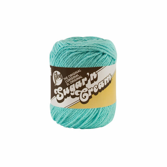 Lily Sugar 'N Cream The Original Solid Yarn - (4) Medium Gauge 100% Cotton - 2.5 oz - Seabreeze - Machine Wash & Dry