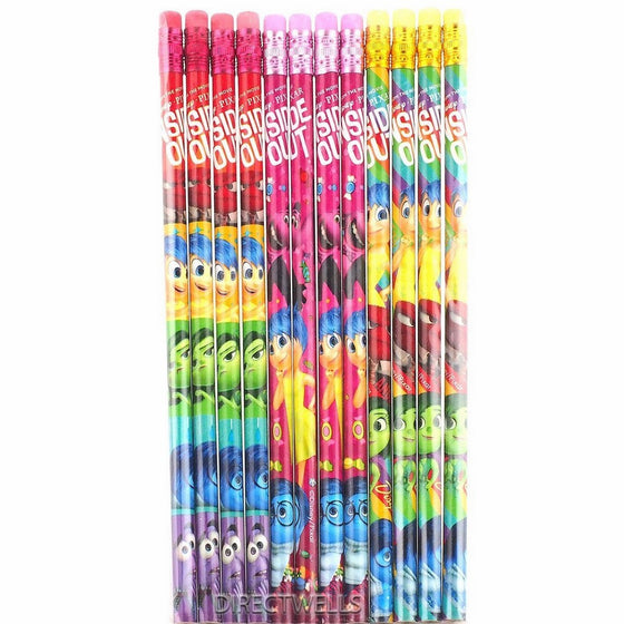 Disney Pixar Inside Out 12 Wood Pencils Pack