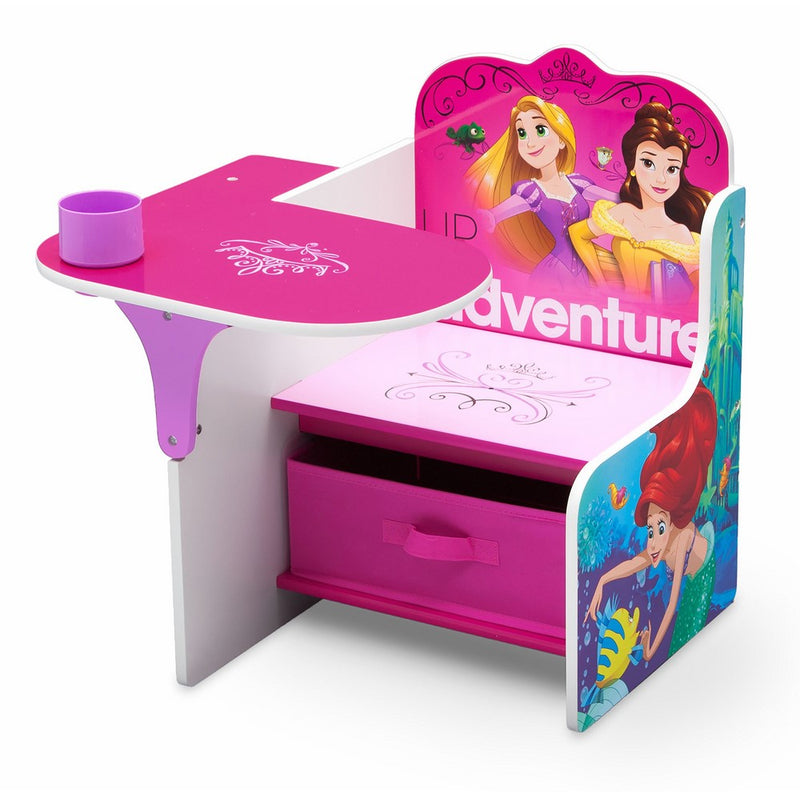 Delta Children Chair Desk with Storage Bin, Disney Princess (Friendship Adventures)