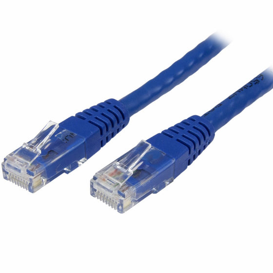 StarTech.com Cat6 Ethernet Cable - 8 ft - Blue - Patch Cable - Molded Cat6 Cable - Short Network Cable - Ethernet Cord - Cat 6 Cable - 8ft