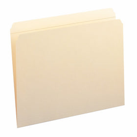 Smead File Folder, Reinforced Straight-Cut Tab, Letter Size, Manila, 100 Per Box (10310)