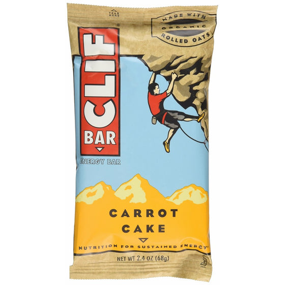 Clif Bar, 2.4 Ounce - Organic Carrot Cake (12 Pack)