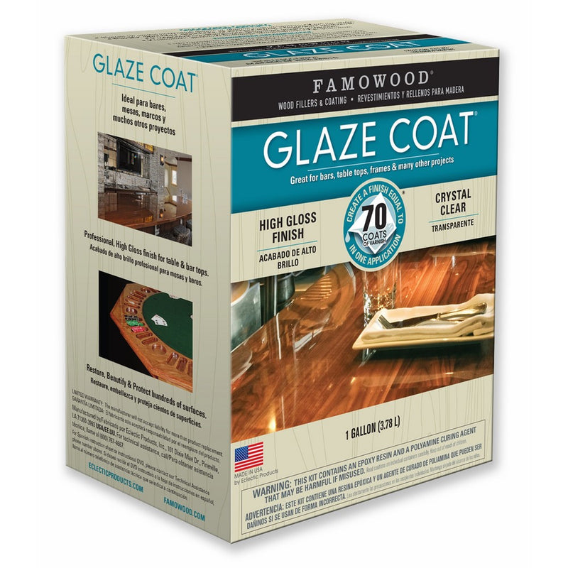 FamoWood 5050110 Glaze Coat Kit - Gallon Clear