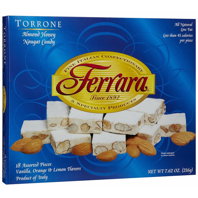 Ferrara Traditional Italian Torrone 7.62 oz (180g) 18 pieces