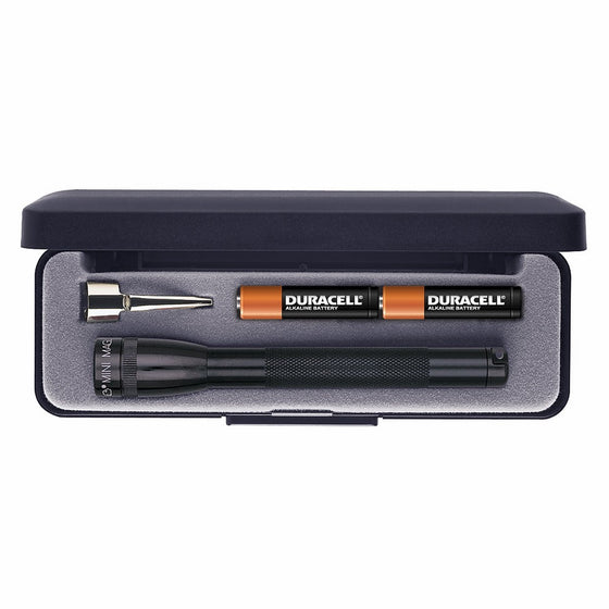 Maglite Mini Incandescent 2-Cell AAA Flashlight in Presentation Box, Black