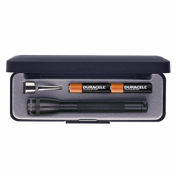 Maglite Mini Incandescent 2-Cell AAA Flashlight in Presentation Box, Black
