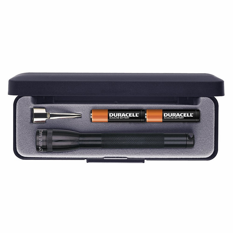 Maglite Mini Incandescent 2-Cell AAA Flashlight in Presentation Box, Black