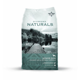 Diamond Naturals SENIOR Real Meat Recipe Natural Dry Dog Food with Real Cage Free Chicken, 35lb