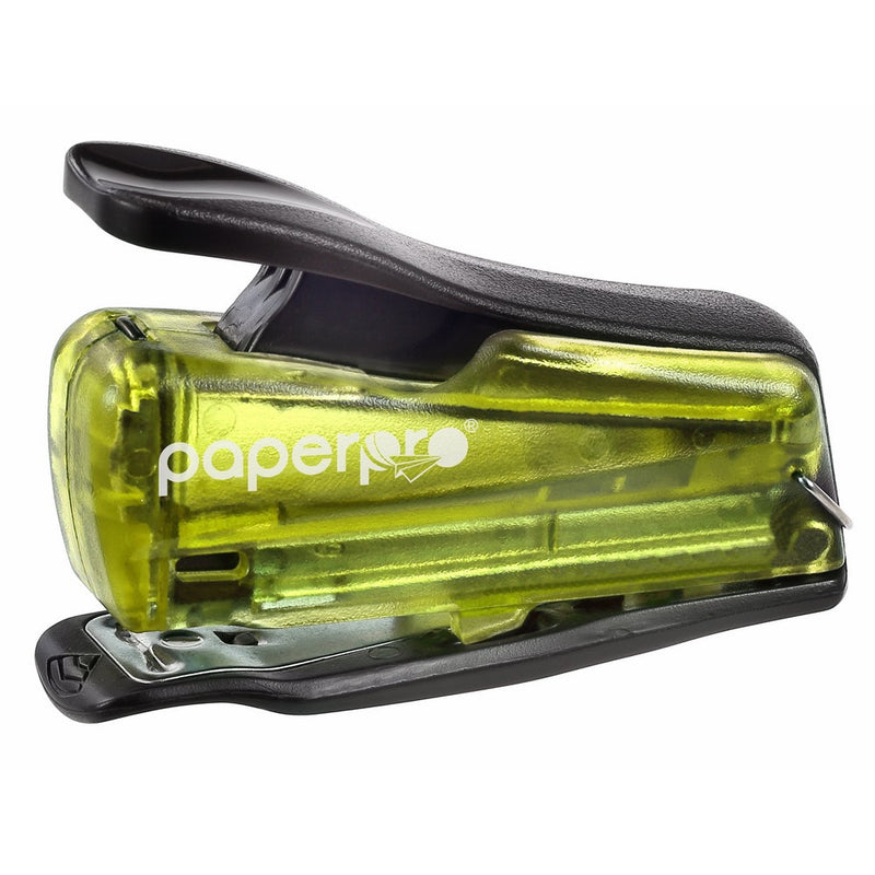 PaperPro inJOY 12 Reduced Effort Nano Stapler, Green/Black (1811)