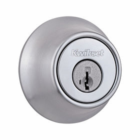 Kwikset 660 Single Cylinder Deadbolt featuring SmartKey in Satin Chrome