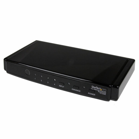 StarTech.com VS410HDMIE 4-to-1 HDMI Video Switch with Remote Control