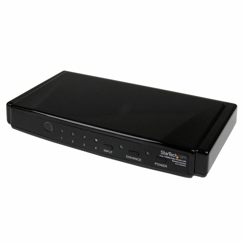 StarTech.com VS410HDMIE 4-to-1 HDMI Video Switch with Remote Control