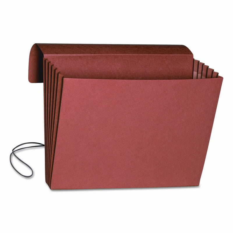 Smead Wallet, 5-1/4" Expansion, Flap and Cord Closure, Legal Size, Redrope, 10 per Box (71111)