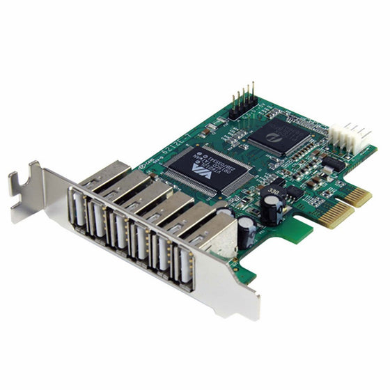 StarTech.com 7 Port PCI Express Low Profile High Speed USB 2.0 Adapter Card - PCIe USB 2.0 Card - PCI-E USB 2.0 Card