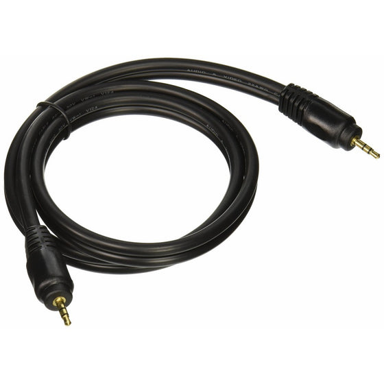 Monoprice 105576 3-Feet Premium Stereo Male to Stereo Male 22AWG Audio Cable - Black