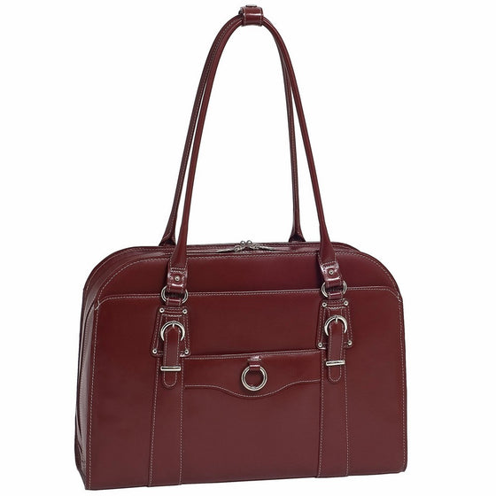 McKleinUSA HILLSIDE 96526 Red Leather Ladies' Briefcase