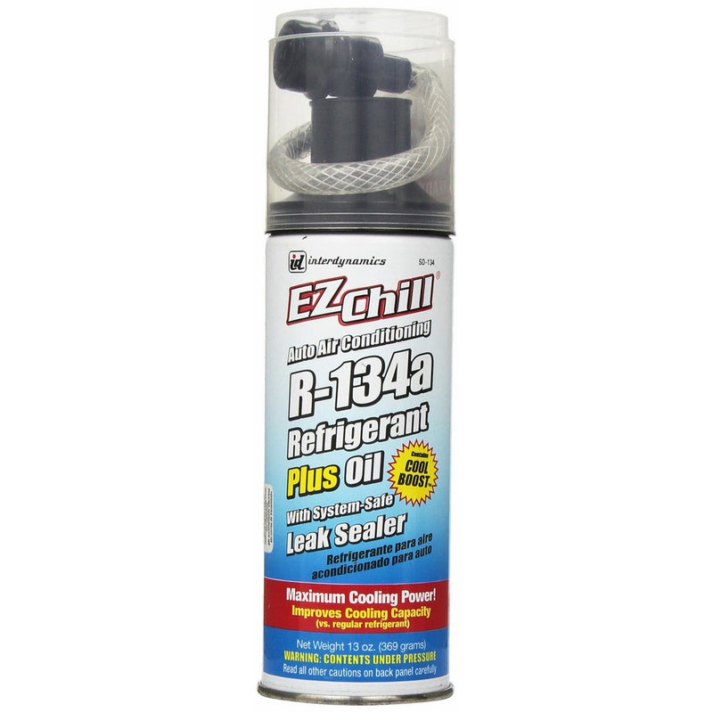 Interdynamics EZ Chill Refrigerant R-134a With Lubricant And Leak Sealer (13 oz.)