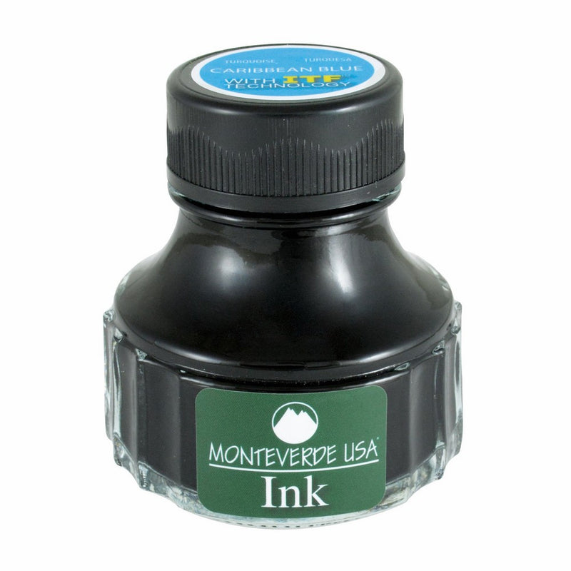 Monteverde USA Ink with ITF Technology, 90 ml Caribbean Blue (G308TQ)