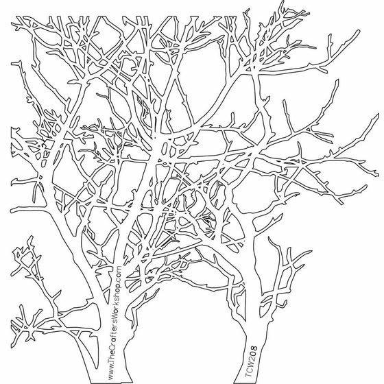 Crafters Workshop 474744 Template, 12 by 12-Inch, Branches