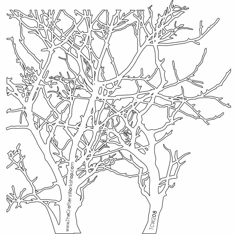 Crafters Workshop 474744 Template, 12 by 12-Inch, Branches