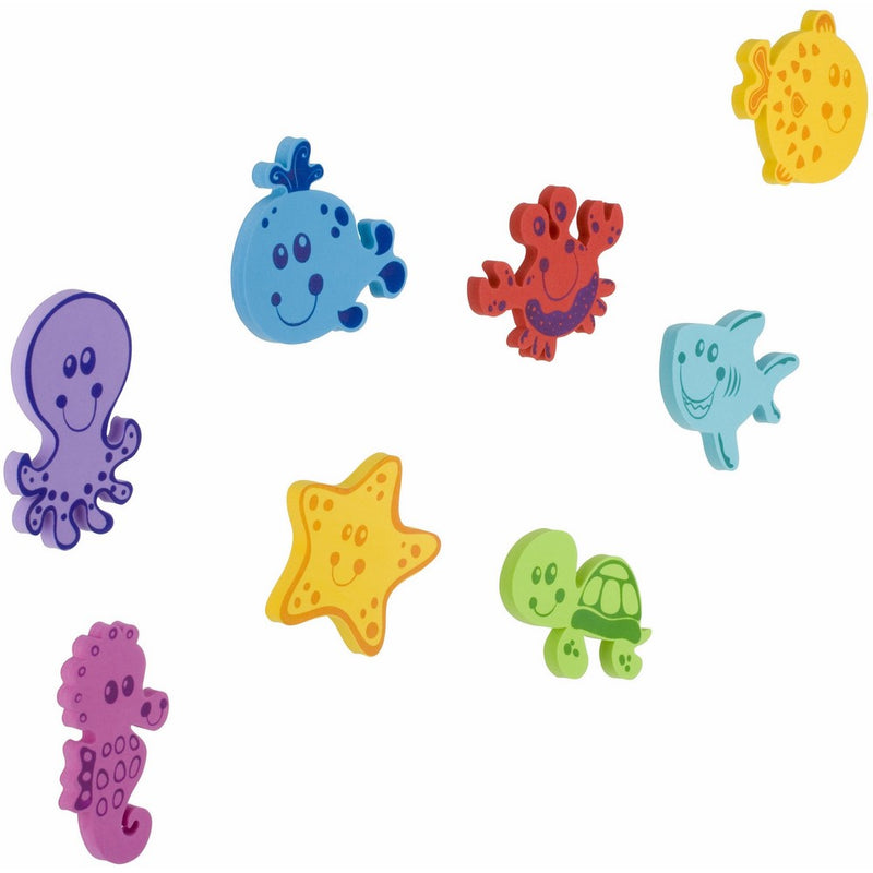 Nuby 16-Piece Floating Foam Bath Animals Set