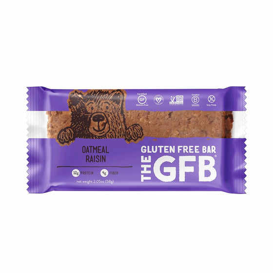 The GFB Gluten Free, Non-GMO High Protein Bars, Oatmeal Raisin, 2.05 Ounce (Pack of 12)