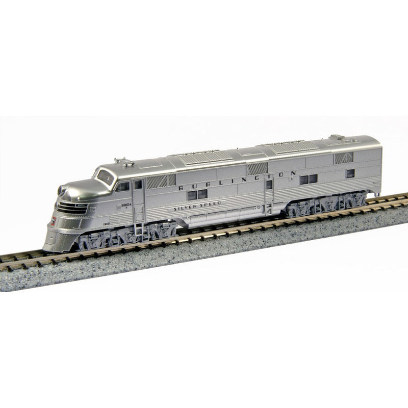 Kato USA Model Train Products EMD E5A #9910A CB and Q "Silver Speed" N Scale Train