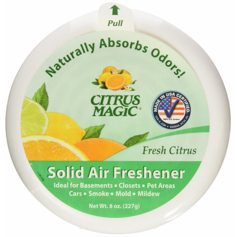 Citrus Magic Fresh Citrus Absorb Odor Solid Air Freshener, 8 Ounce -- 6 per case.