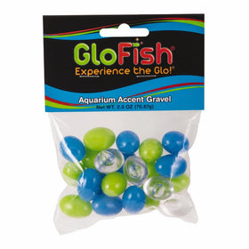 GloFish Accent Gravel for Aquarium, Blue/Green/Clear Pebbles