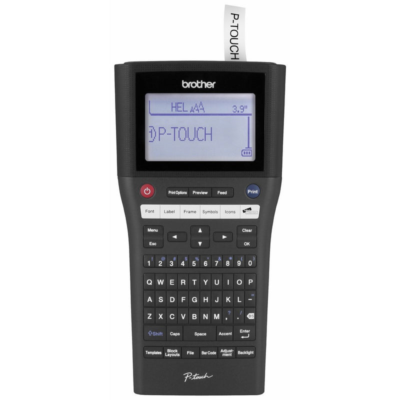 Brother P-touch, PTH500LI, PC-Connectable Label Maker, Rechargeable Portable Labeler, One-Touch Formatting, Brother Vivid Bright Display, Black