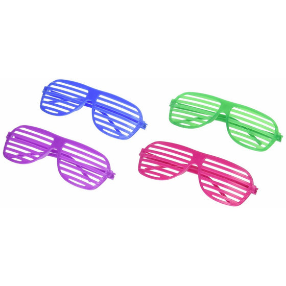 Fun Express Oriental Trading Shutter Shading Glasses (12-Pair)