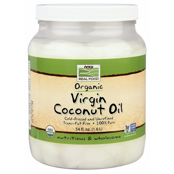 NOW Foods Organic Virgin Coconut Oil, 54-Ounce